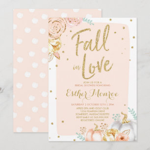 Fall-Brautparty-Einladungs-Fall in Liebe-Dusche Einladung