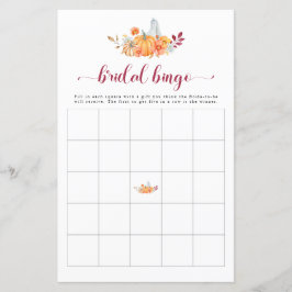 Fall Brautparty Pumpkin Bingo Game