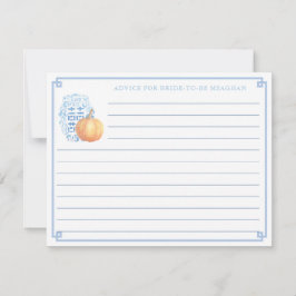 Fall Brautparty Pumpkin-Ratschlag für die Bride Ca Einladung