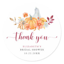 Fall Brautparty Pumpkin-Skript Vielen Dank