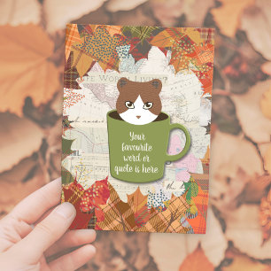 Fall Break Cat Postkarte