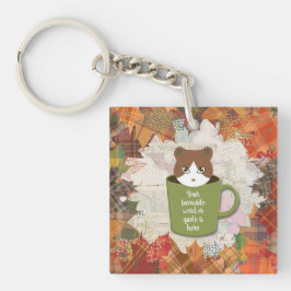 Fall Break Cat Schlüsselanhänger
