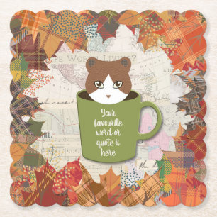Fall Break Cat Untersetzer