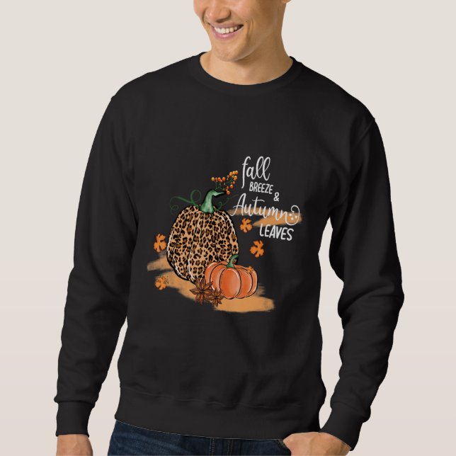 Fall Breeze And Autumun Leaves Sweatshirt (Vorderseite)