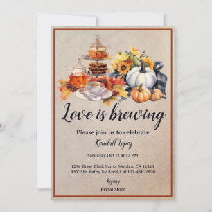 Fall Bridal Tea Liebe Braut Einladung