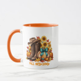 Fall Bridesmaid Coffee Cup Gift  Tasse
