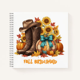 Fall Bridesmaid Journal Gift Notizbuch
