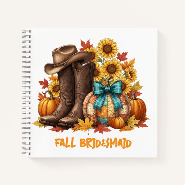 Fall Bridesmaid Journal Gift Notizbuch (Vorderseite)