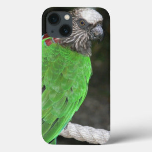 FALL "BRIGHT GREEN PARROT" FÜR iPhone 7 13 Hülle