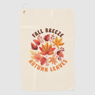 Fall Brise, Herbst Blätter - Whimsischer Fall Golfhandtuch