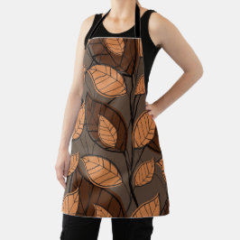 Fall Brown-Blätter Schürze