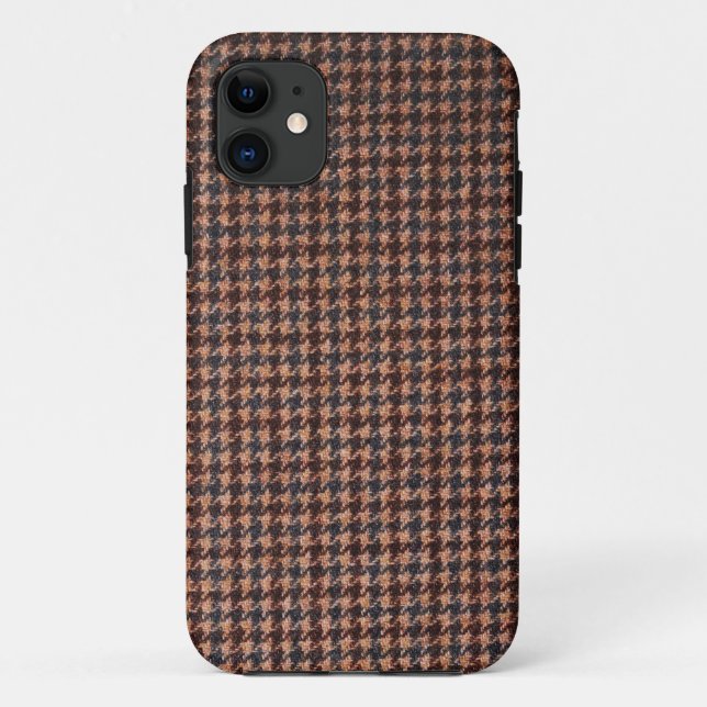Fall: Brown Tweed Fabric Case-Mate iPhone Hülle (Rückseite)