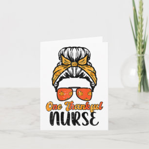 Fall Bube One Thankful Nurse Erntedank Nursing R Karte