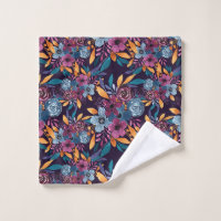 Fall Burgund Marine Mustard Wasserfarbe Blume Art