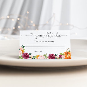 Fall burgundy Date Nacht Ideen. Datum jar Begleitkarte