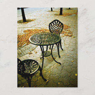 Fall Cafe Patio 02 Postkarte