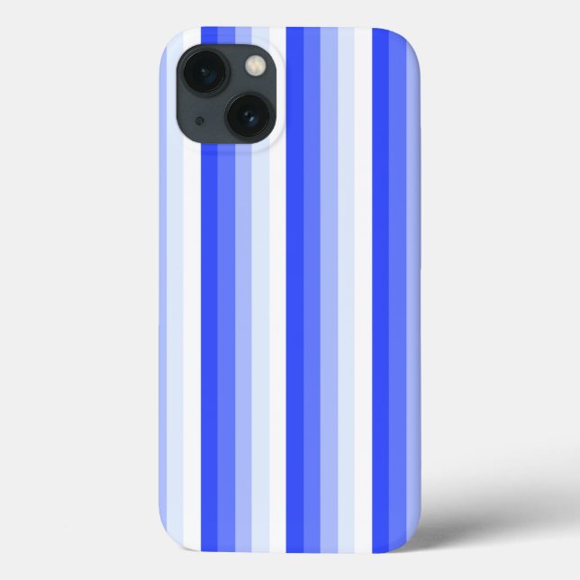 Fall Case-Mate iPhone (Royal Blue Shadow Stripes) Hülle (Rückseite)