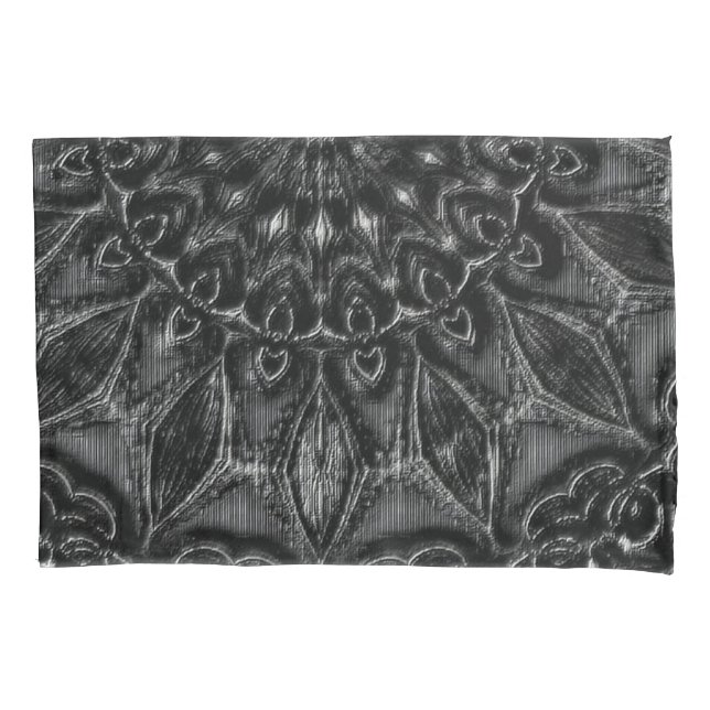 Fall Charcoal Mandala Pillow Kissenbezug (Vorderseite)