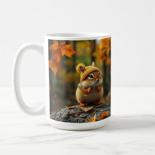 Fall-Chipmunk-Tasse Kaffeetasse (Links)