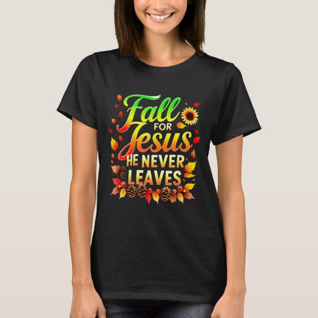 Fall Christian Thanksgiving Jesus My Favourite Sea T-Shirt (Vorderseite)