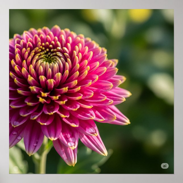 Fall Chrysanthemum Graphic Poster (Vorne)