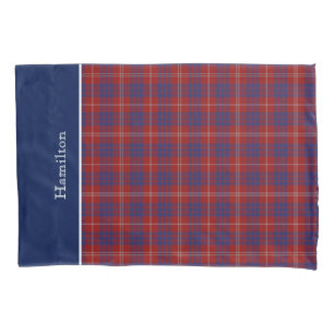 Fall Classic Hamilton Clan Tartan Kariert Pillow Kissenbezug
