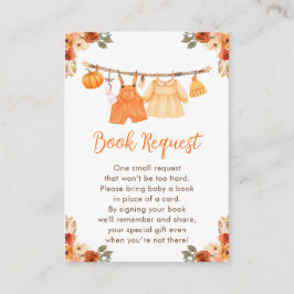 Fall Clothes Line Twins Baby Showbuchanfrage Begleitkarte