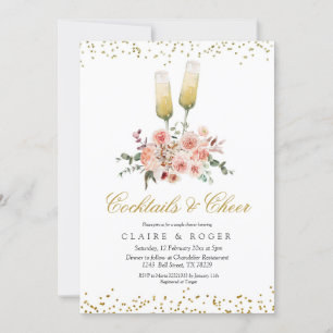 Fall Cocktails und Cheer Bridal Dusche Einladung