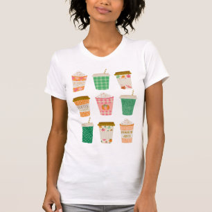 Fall Coffee Cups   Autumn Pumpkin Gewürz Latte T-Shirt