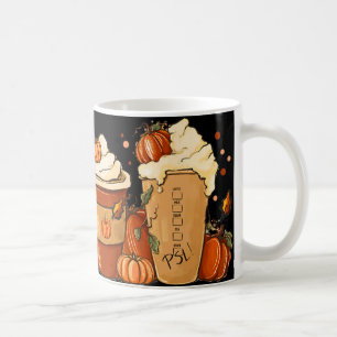 Fall Coffee Pumpkin Gewürz Latte Drinks Herbst als Kaffeetasse