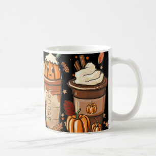 Fall Coffee Pumpkin Gewürz Latte Drinks Herbst als Kaffeetasse