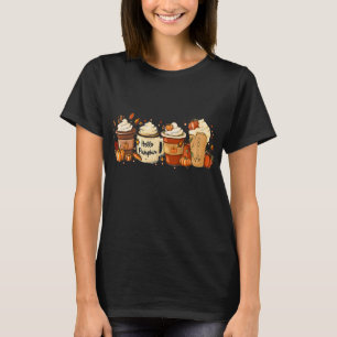 Fall Coffee Pumpkin Gewürz Latte Drinks Herbst als T-Shirt