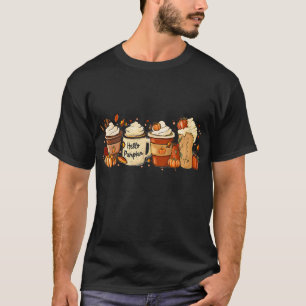 Fall Coffee Pumpkin Gewürz Latte Drinks Herbst als T-Shirt