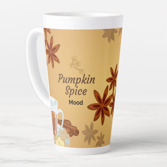 Fall Coffee Tasse - "Pumpkin Spice Mood" (Linke Ecke)