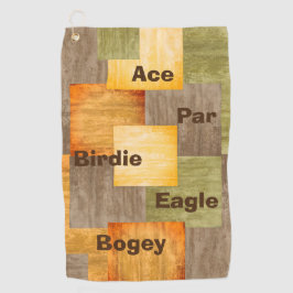 Fall Color Blocks Golf Begrüßungstücher Golfhandtuch