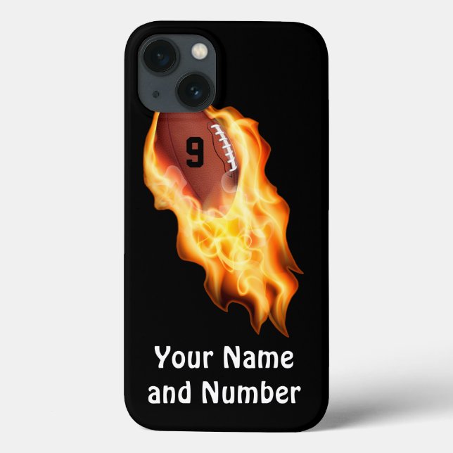 Fall cool Flaming Personalisiert Football iPhone 6 Case-Mate iPhone Hülle (Rückseite)