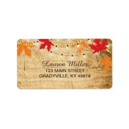 Fall Country Lights-Adressetikett Standardgröße Adressaufkleber