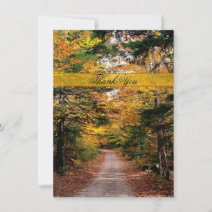 Fall Country Road Danke Note Card