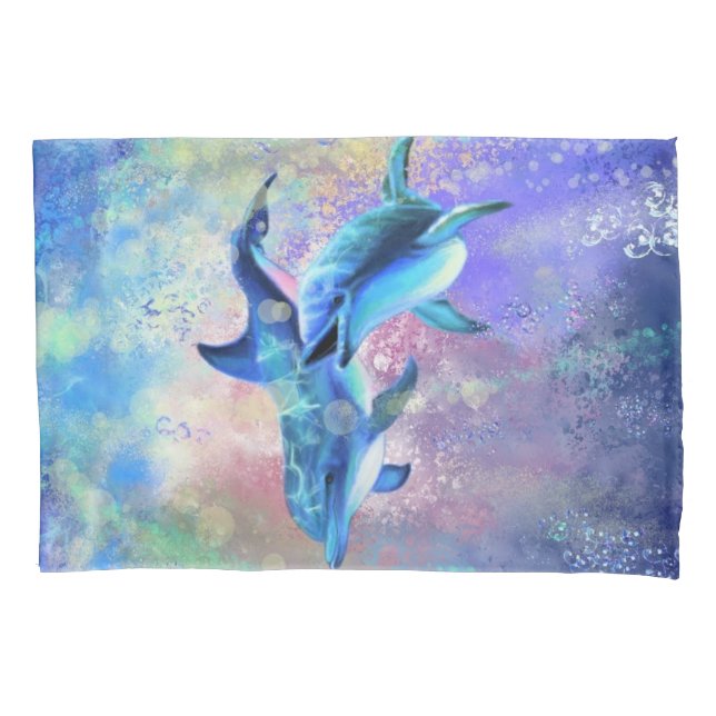 Fall Couple Dolphin Pillow Kissenbezug (Vorderseite)