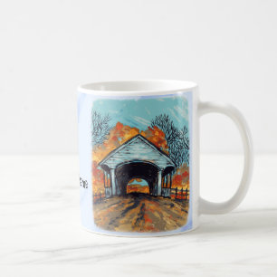 Fall Covered Bridge Kaffeetasse