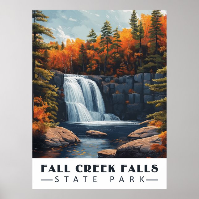 Fall Creek Falls: Ruhe in der Tennessee Wilds Poster (Vorne)