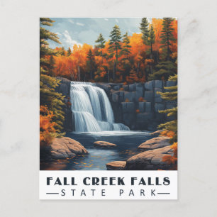 Fall Creek Falls: Ruhe in der Tennessee Wilds Postkarte