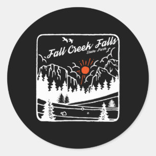 Fall Creek Falls Staat Park Tennessee Modernes Coo Runder Aufkleber