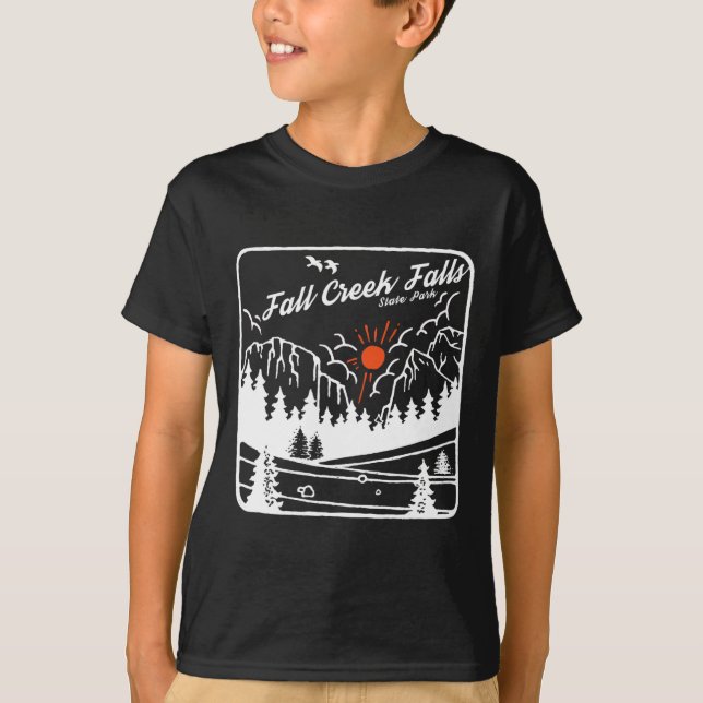 Fall Creek Falls Staat Park Tennessee Modernes Coo T-Shirt (Vorderseite)