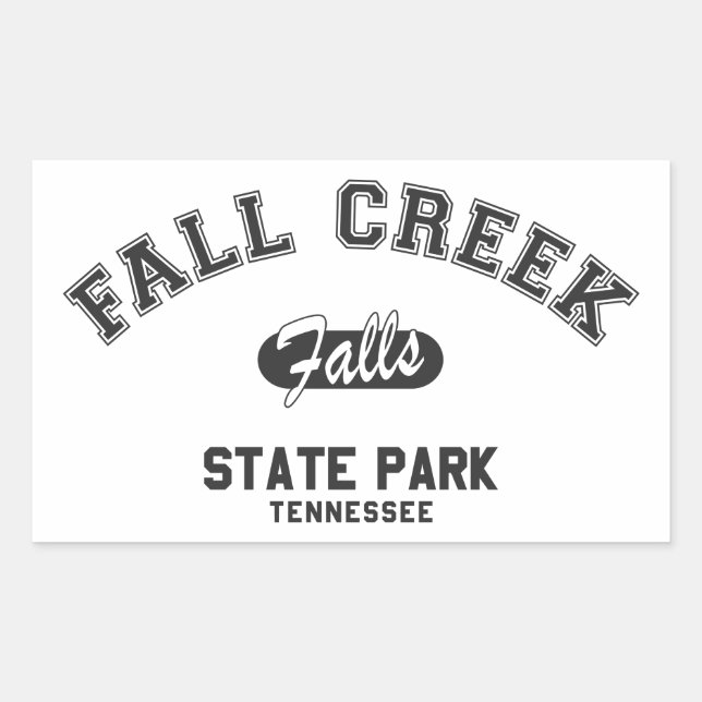 Fall Creek Falls Staat Park, Tennessee Rechteckiger Aufkleber (Vorderseite)