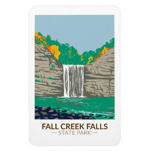 Fall Creek Falls Staat Park Tennessee Vintag Magnet