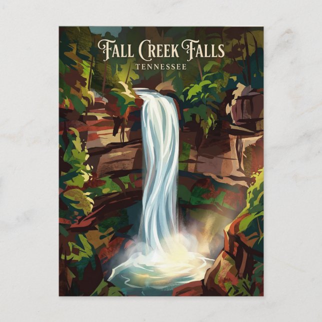 Fall Creek Falls Tennessee Postkarte (Vorderseite)