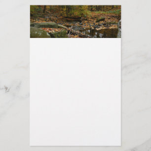Fall Creek mit Blick auf den Laurel Hill Park Briefpapier
