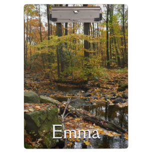 Fall Creek mit Blick auf den Laurel Hill Park Klemmbrett