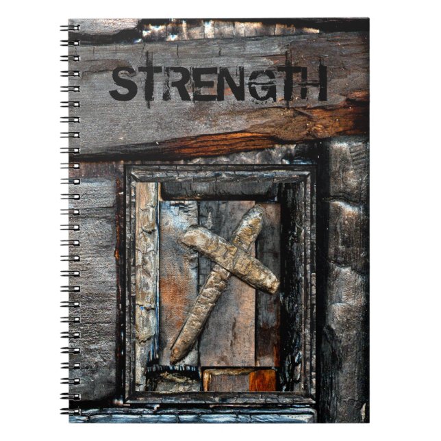 Fall "Cross of Strength Case Mate" Notizblock (Vorderseite)